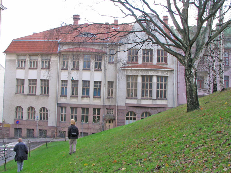 A hill in Turku which we descended